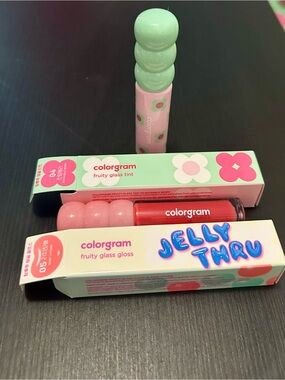 Colorgram Fruity Glass Tint & Jelly Thru Fruity Glass Gloss- Bundle New in Box